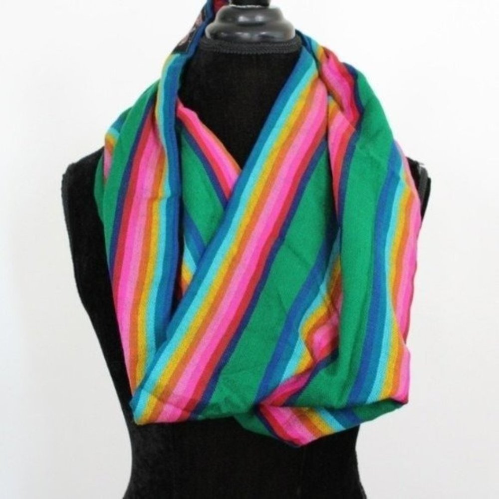 Cambaya Green Stripe Multicolor Infinity S…